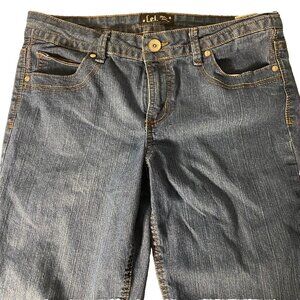 L.e.i. Jeans Women's Chelsea Low‎ Rise Slim Boot Stretch Denim Size 13